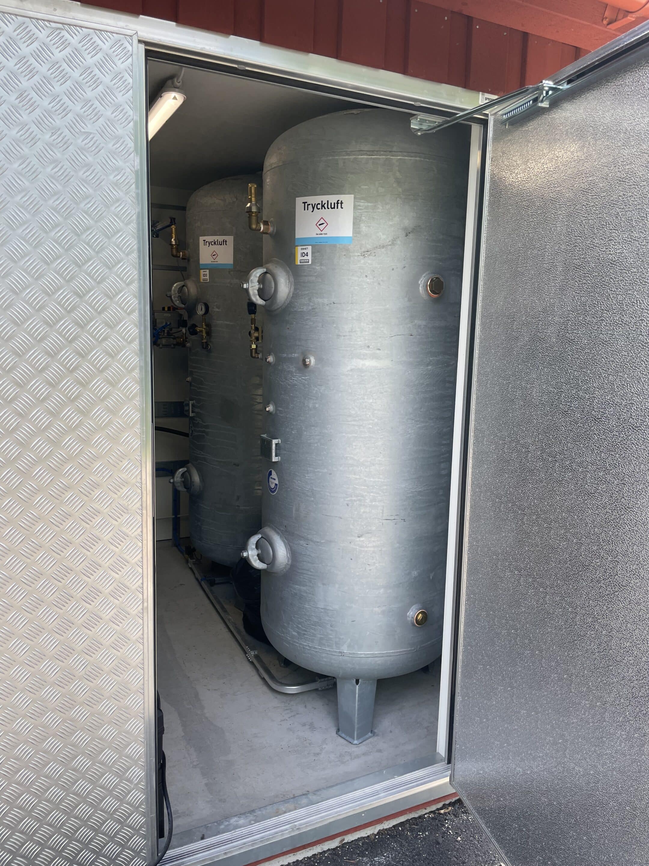 Anläggning för dykarledning med PPS (passivpump system) under Dalälven