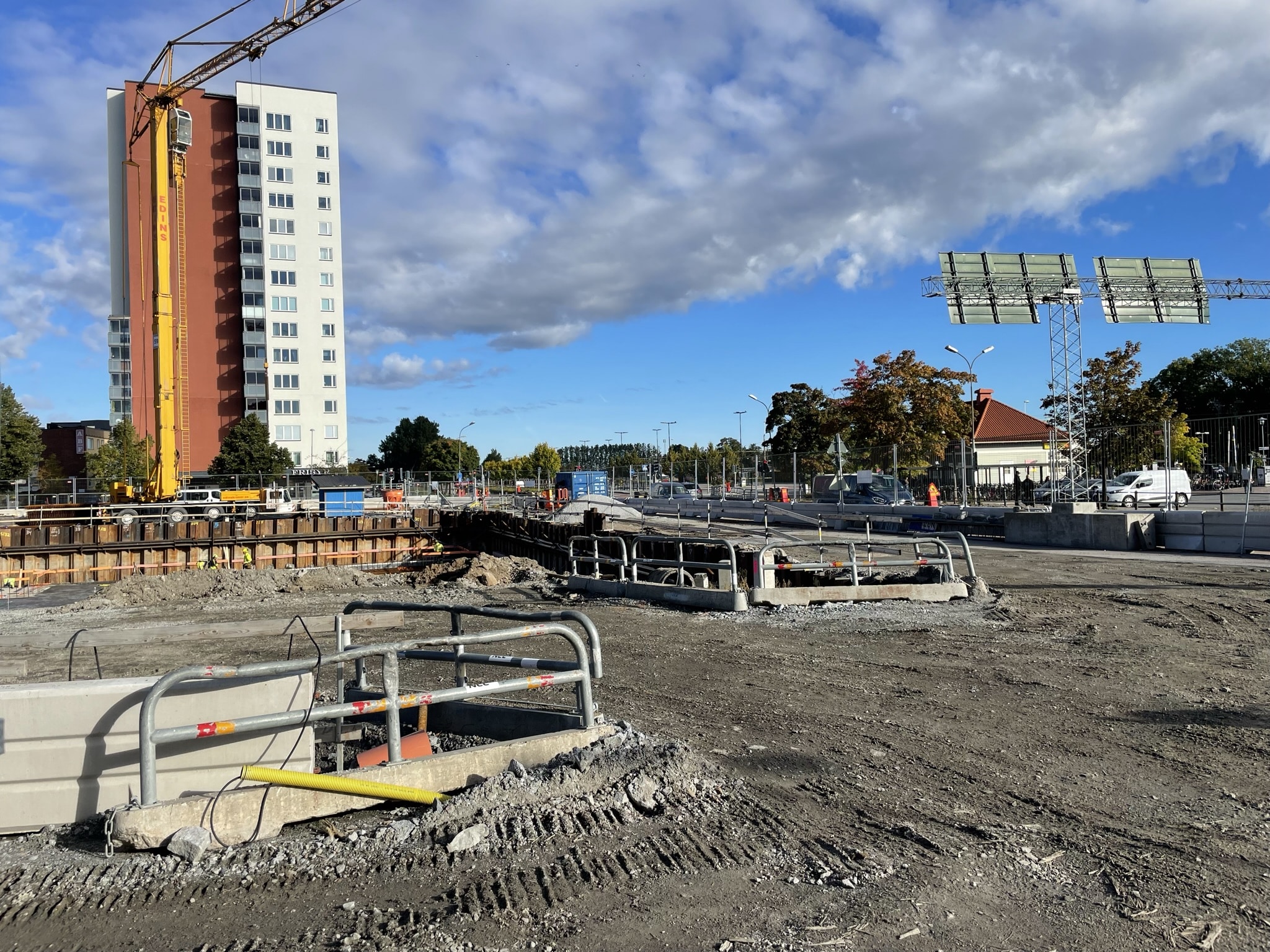 Anläggning av passivpump system på Västra Bangatan i Märsta